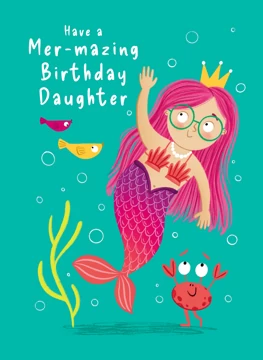 Mermaid Daughter Birthday