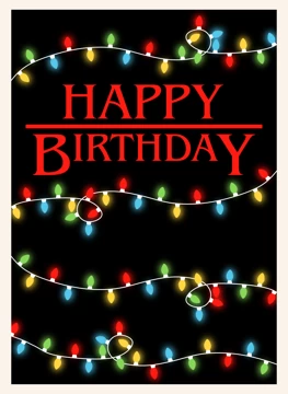 Happy Birthday - Festive Lights