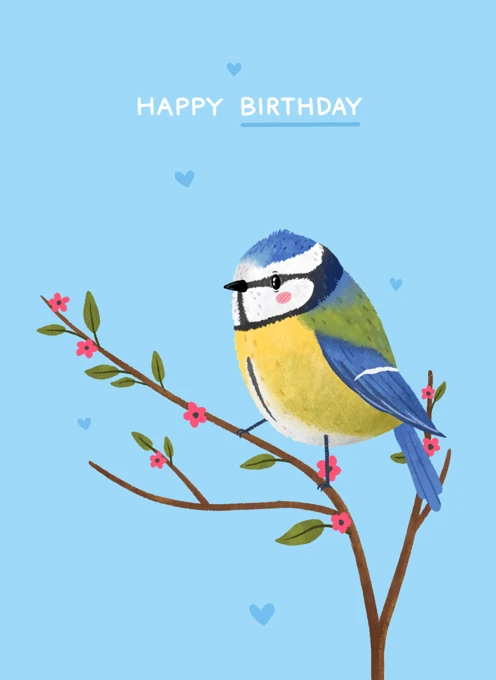 Happy Birthday Blue Tit