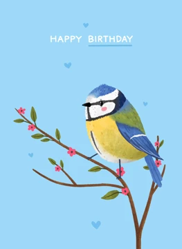 Happy Birthday Blue Tit