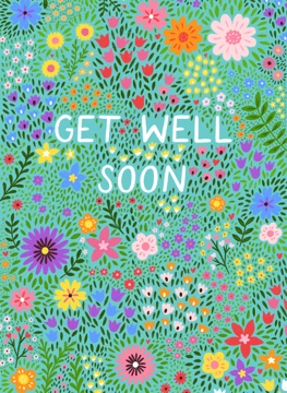 Floral Get Well Soon Card