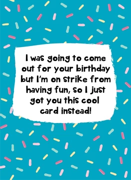 On Strike From Birthdays