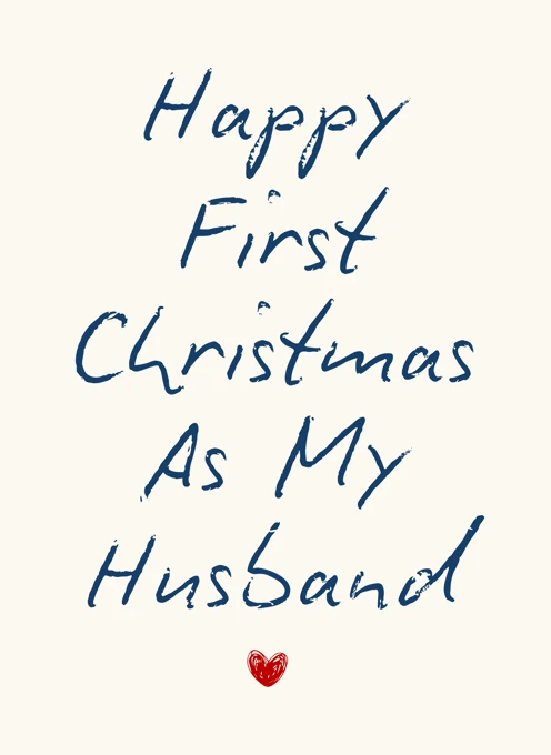 Happy First Christmas As My Husband