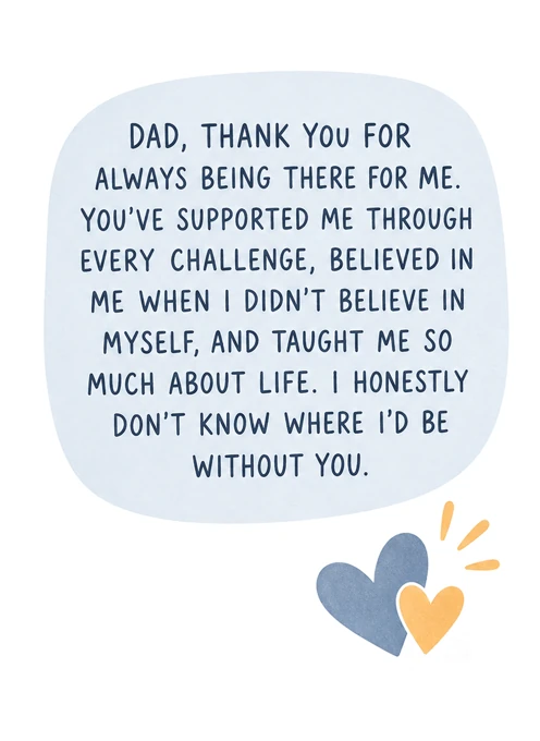 Dad, Thank You for Always Being There