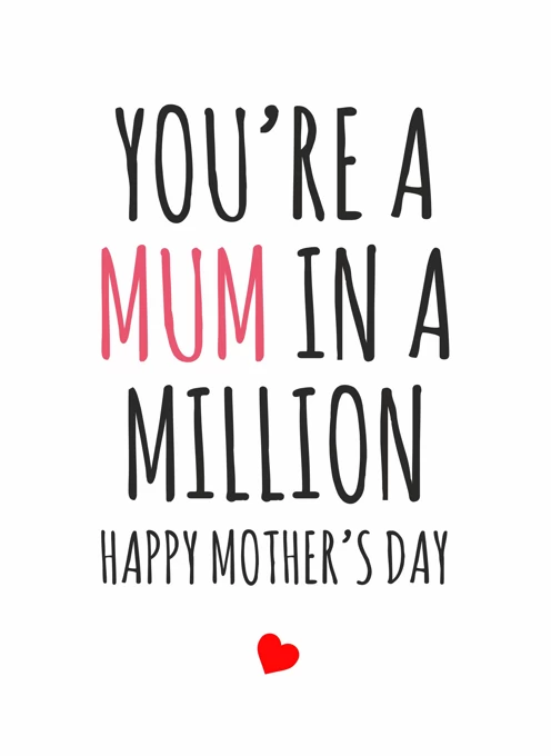 You're a Mum in a Million
