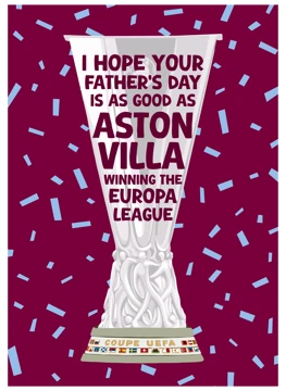 Aston Villa Europa League Father's Day