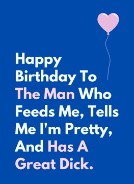 To The Man Who Feeds Me