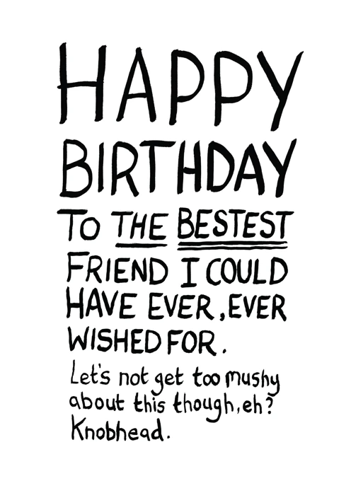 Happy Birthday to the Bestest Friend