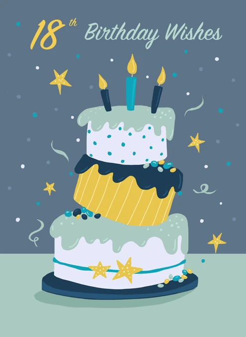 18th Birthday Wishes Fun Cake