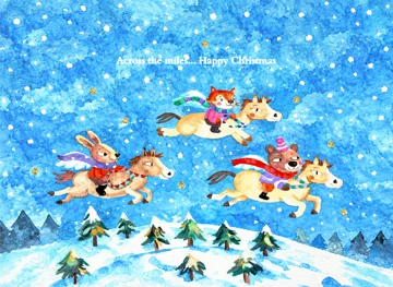 Across the Miles... Happy Christmas winter flight
