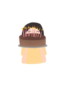 Girl With Cake