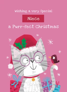Niece Cat Christmas