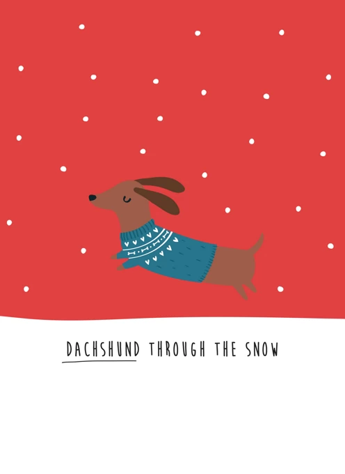 Dachshund Through The Snow