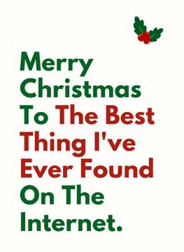 Merry Christmas To The Best Thing I Found On The Internet