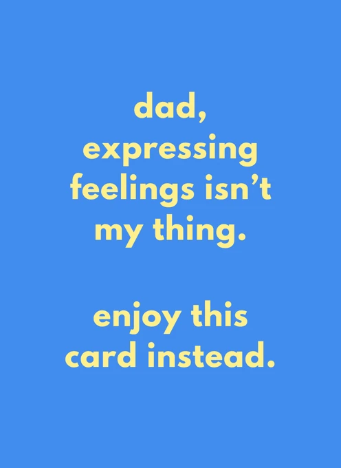 Expressing Feelings Isn't My Thing