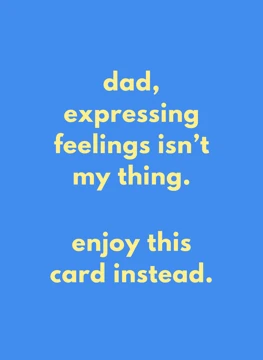 Expressing Feelings Isn't My Thing