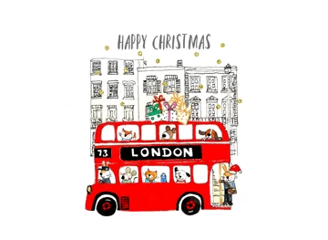 Happy Christmas London Gift Bus