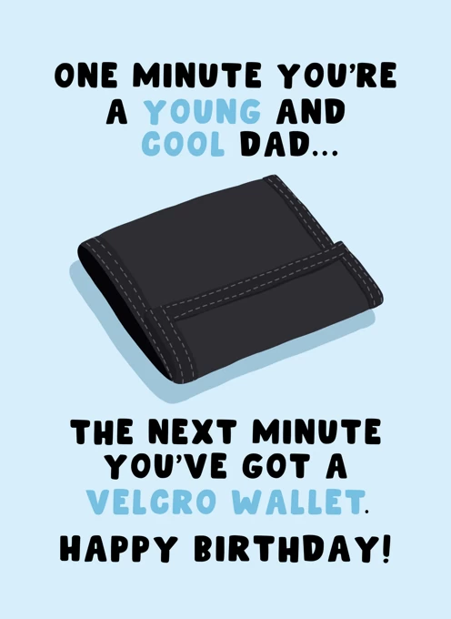 Young and Cool Dad Velcro Wallet