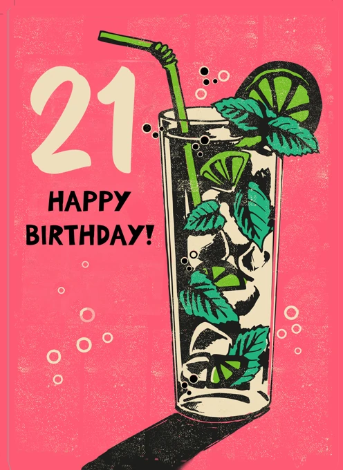 21 Happy Birthday Cocktail