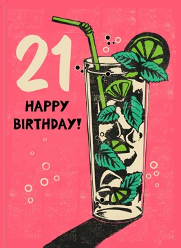 21 Happy Birthday Cocktail