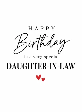 Happy Birthday Daughter-in-Law