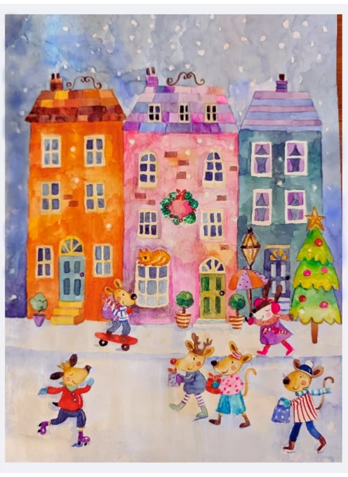 Festive Winter Village