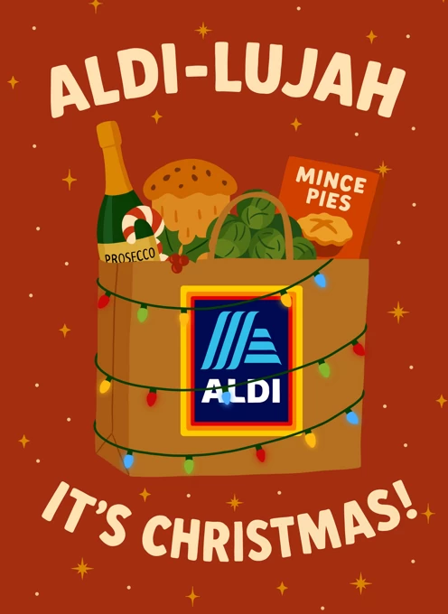 ALDI lujah It s Christmas By Pink Peach Cards Cardly ALDI lujah It s Christmas By Pink Peach Cards Cardly
