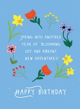 Spring Happy Birthday