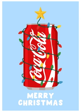 Merry Christmas Coca-Cola Light Display