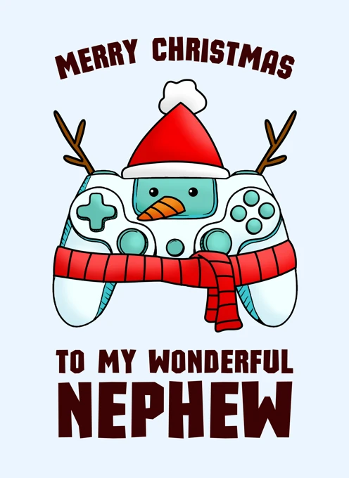 Merry Christmas To My Wonderful Nephew - Gaming Controller