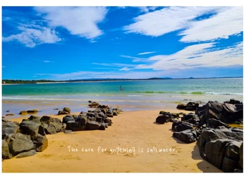 The cure for anything is saltwater