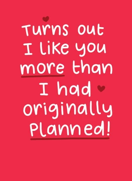 More Than I Originally Planned