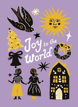 Joy To The World - Colourful Folk Art