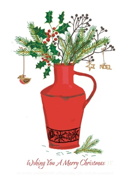 Holly & Red Jug