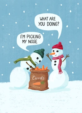 Nose Picking Snowman