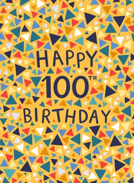 Geometric Happy 100th Birthday
