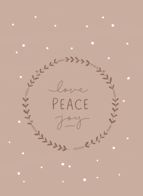 Love Peace Joy Seasons Greetings