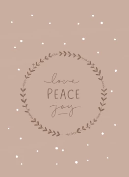 Love Peace Joy Seasons Greetings