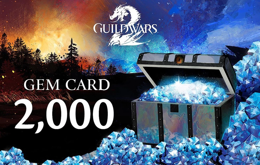 Guild Wars II 2000 Gem Card